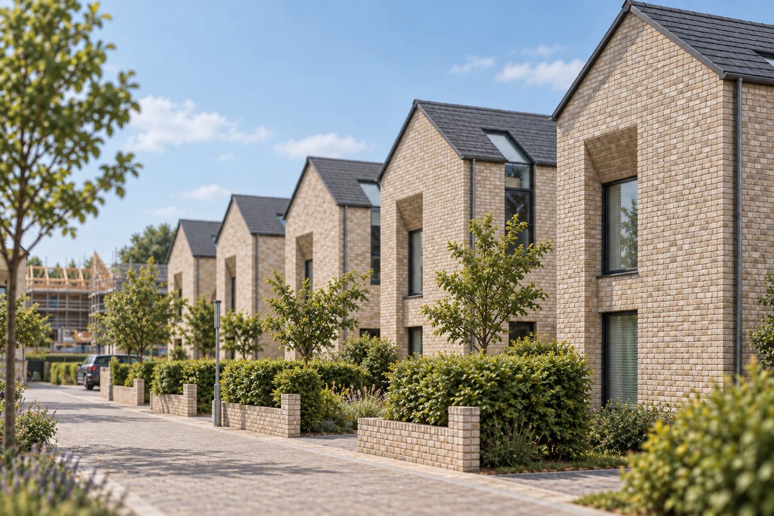 A residential development illustrating a coordinated, buildable project outcome